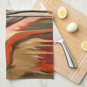 Abstracte kunst van Cornucopia Theedoek (Quarter Fold)