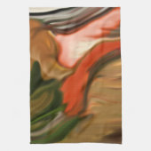 Abstracte kunst van Cornucopia Theedoek (Verticaal)