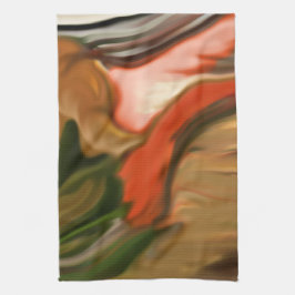 Abstracte kunst van Cornucopia Theedoek