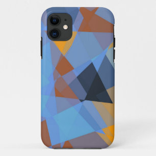 Abstracte kunst van Cubisme Retro Geometric Patt iPhone 11 Hoesje