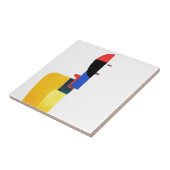 Abstracte kunst van damestorso tegeltje (Zijkant)
