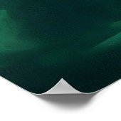 Abstracte kunst van de Groene en Munt Ocean Ombre Poster (Hoek)
