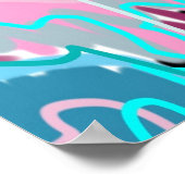 Abstracte kunst van de lenteswatt poster (Hoek)