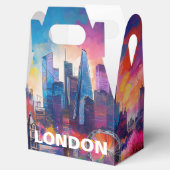 Abstracte Kunst van de Londense Skyline Bedankdoosjes (Geopend)