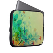 Abstracte kunst van de moderne lente laptop sleeve (Voorkant Rechts)