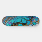 Abstracte kunst van de rivier de Turquoise, water  Persoonlijk Skateboard (Horizontaal)