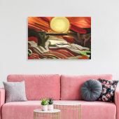 Abstracte kunst van de Zuidwestelijke Skies Canvas Afdruk (Insitu (Woonkamer))