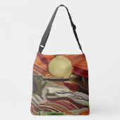 Abstracte kunst van de Zuidwestelijke Skies Crossbody Tas (Achterkant)