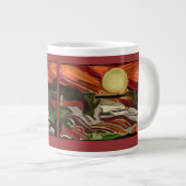 Abstracte kunst van de Zuidwestelijke Skies Grote Koffiekop (Voorkant rechts)