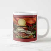 Abstracte kunst van de Zuidwestelijke Skies Grote Koffiekop (Rechts)