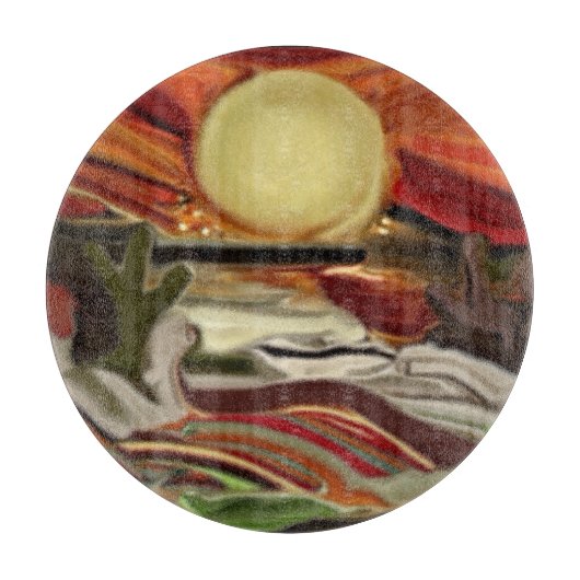 Abstracte kunst van de Zuidwestelijke Skies Snijplank (Voorkant)