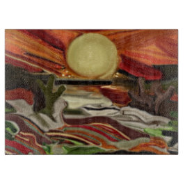 Abstracte kunst van de Zuidwestelijke Skies Snijplank