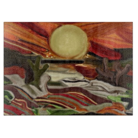 Abstracte kunst van de Zuidwestelijke Skies Snijplank (Voorkant)