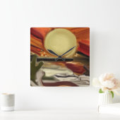 Abstracte kunst van de Zuidwestelijke Skies Vierkante Klok (Huis)