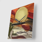 Abstracte kunst van de Zuidwestelijke Skies Vierkante Klok (Hoek)