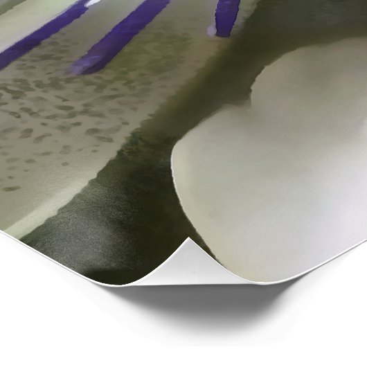 Abstracte kunst van een passievloer perfect poster (Hoek)