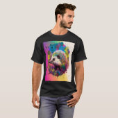 Abstracte kunst van Egel T-shirt (Voorkant volledig)