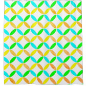 Abstracte kunst van Ellipse Pattern Douchegordijn (Voorkant)