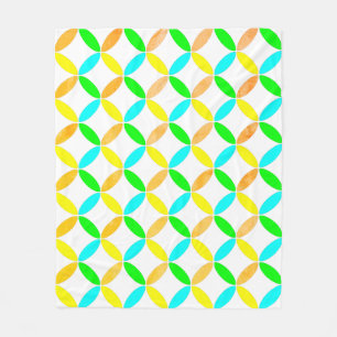 Abstracte kunst van Ellipse Pattern Fleece Deken