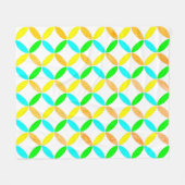 Abstracte kunst van Ellipse Pattern Fleece Deken (Voorkant (Horizontaal))