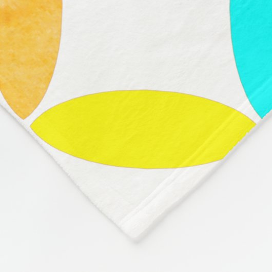 Abstracte kunst van Ellipse Pattern Fleece Deken (Hoek)