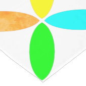 Abstracte kunst van Ellipse Pattern Korte Tafelloper (Hoek)