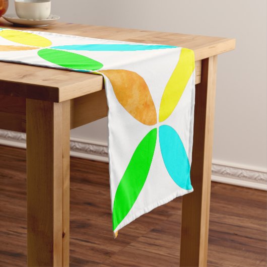 Abstracte kunst van Ellipse Pattern Korte Tafelloper (Voorbeeld)