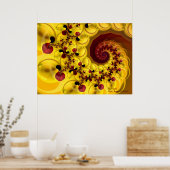 Abstracte kunst van Esperanza Poster (Keuken)