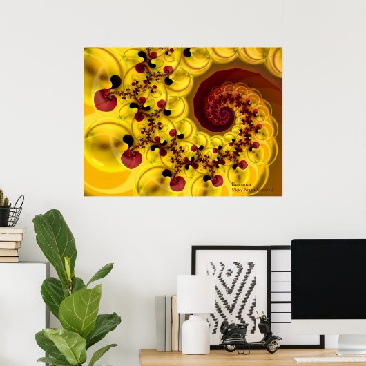 Abstracte kunst van Esperanza Poster (Thuiskantoor)