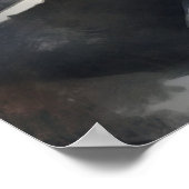 Abstracte kunst van het dorp Kayakoy Poster (Hoek)