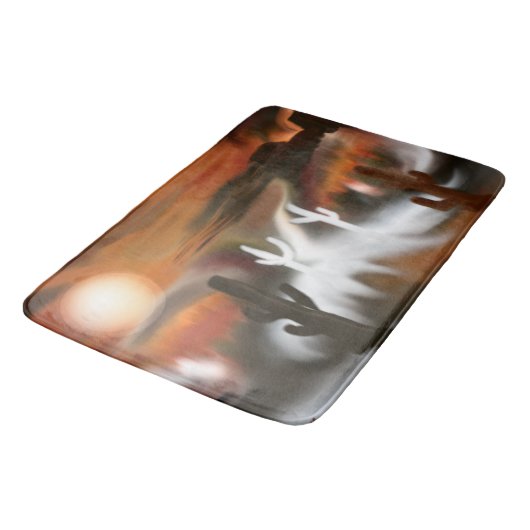 Abstracte kunst van het zuidwesten badmat (Gekanteld)