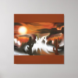 Abstracte kunst van het zuidwesten canvas afdruk