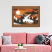 Abstracte kunst van het zuidwesten canvas afdruk (Insitu (Woonkamer))
