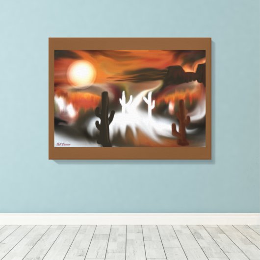 Abstracte kunst van het zuidwesten canvas afdruk (Insitu (Houten vloer))