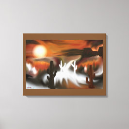 Abstracte kunst van het zuidwesten canvas afdruk