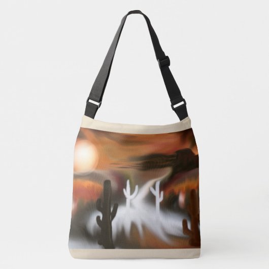 Abstracte kunst van het zuidwesten crossbody tas (Voorkant)