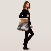Abstracte kunst van het zuidwesten crossbody tas (Op model)