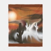 Abstracte kunst van het zuidwesten fleece deken (Voorkant)