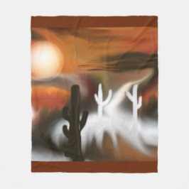 Abstracte kunst van het zuidwesten fleece deken