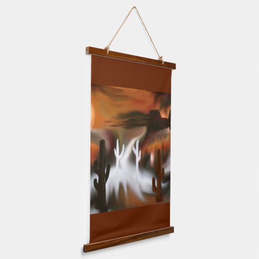 Abstracte kunst van het zuidwesten hangend wandkleed (Gebogen)