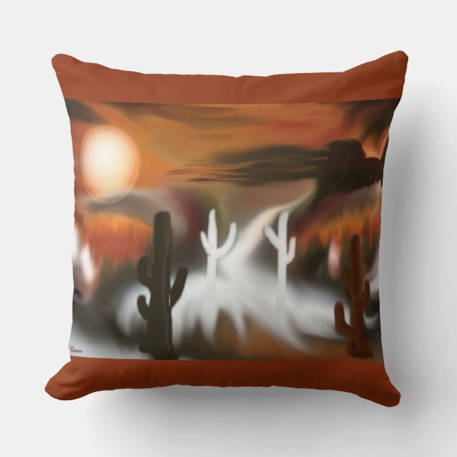 Abstracte kunst van het zuidwesten kussen (Voorkant)