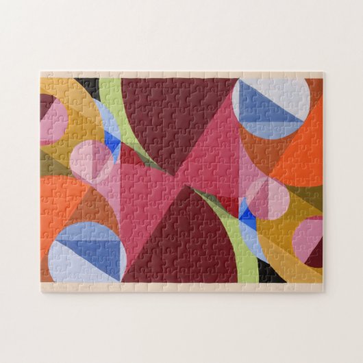 Abstracte kunst van Joseph Schillinger Legpuzzel (Horizontaal)