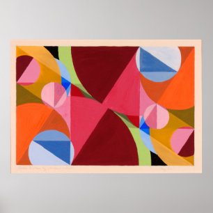 Abstracte kunst van Joseph Schillinger Poster