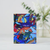 Abstracte kunst van Kandinsky Briefkaart (Staand voorkant)