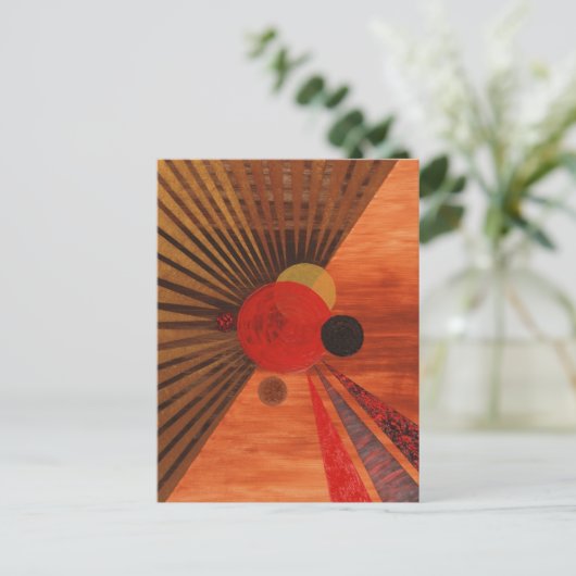 Abstracte kunst van Kandinsky Briefkaart (Staand voorkant)