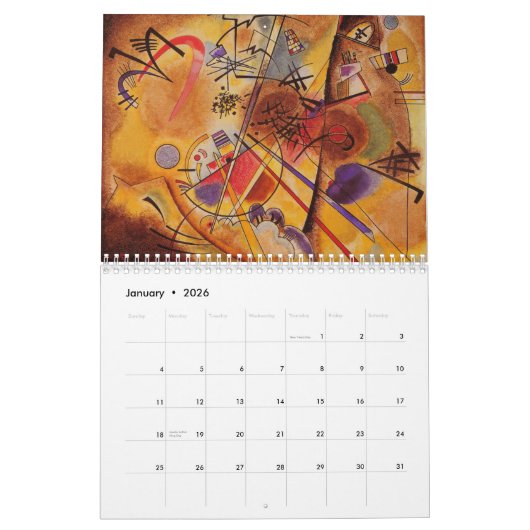 Abstracte kunst van Kandinsky Kalender (Jan 2026)