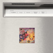 Abstracte kunst van Kandinsky Magneet (Insitu (Vaatwasser))