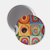 Abstracte kunst van Kandinsky Magneet (Voorkant / Achterkant)