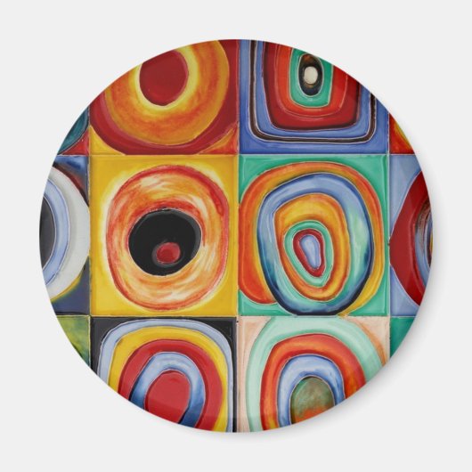 Abstracte kunst van Kandinsky Magneet (Voorkant)