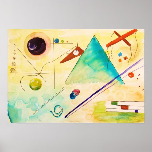 Abstracte kunst van Kandinsky Poster (Voorkant)